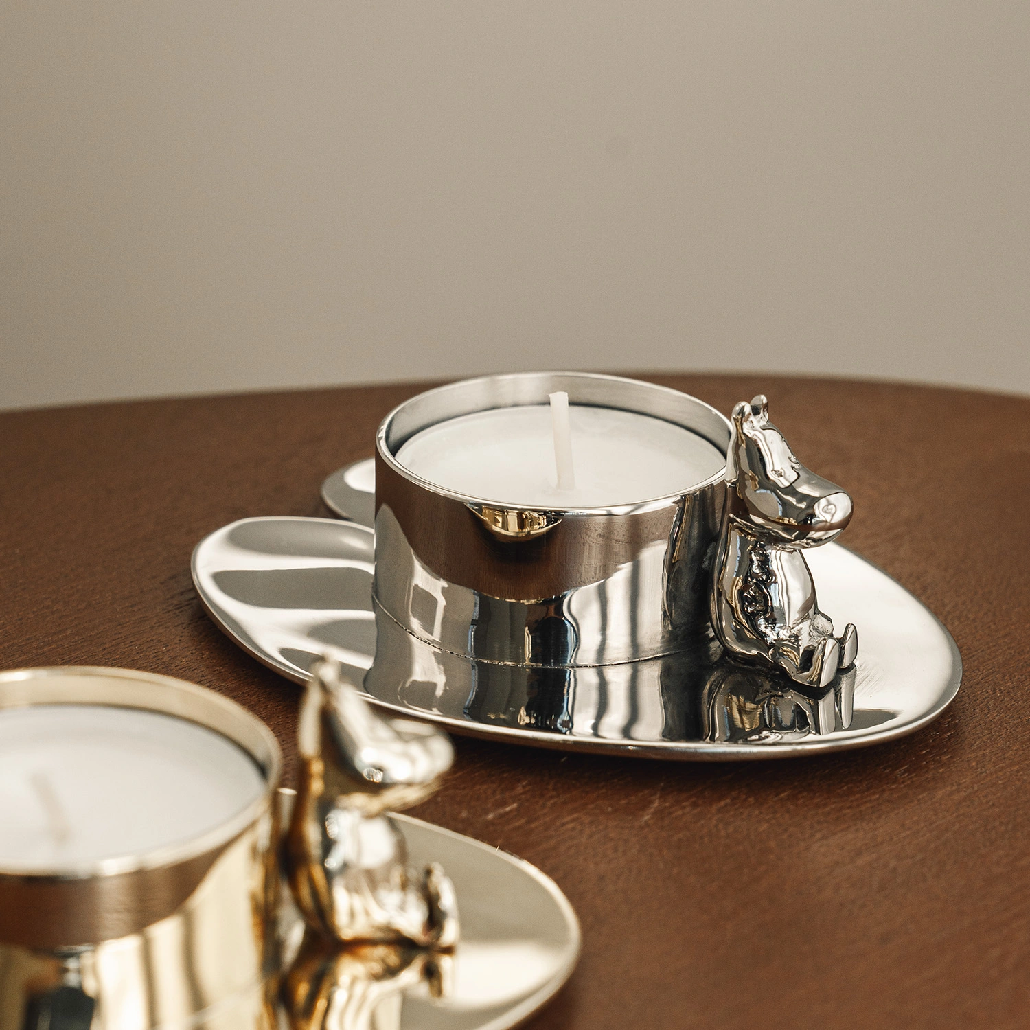 Moomintroll Nickel Candle Holder | Hilke x Moomin 80