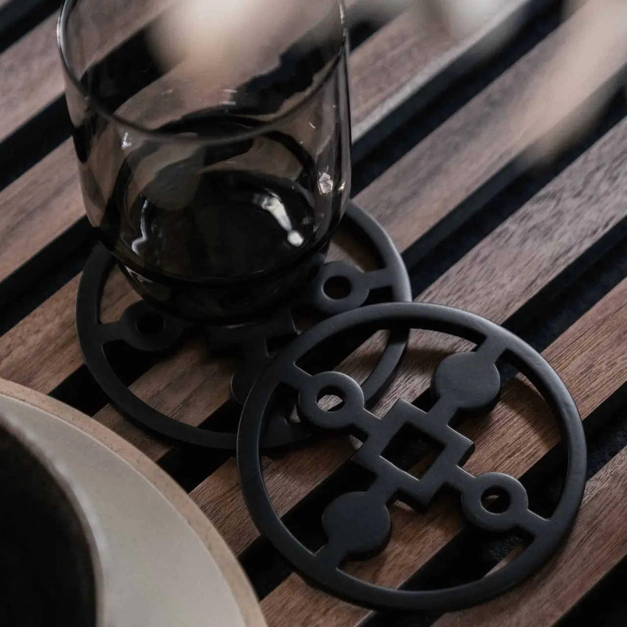 Coasters -  Anima Gemella, Black