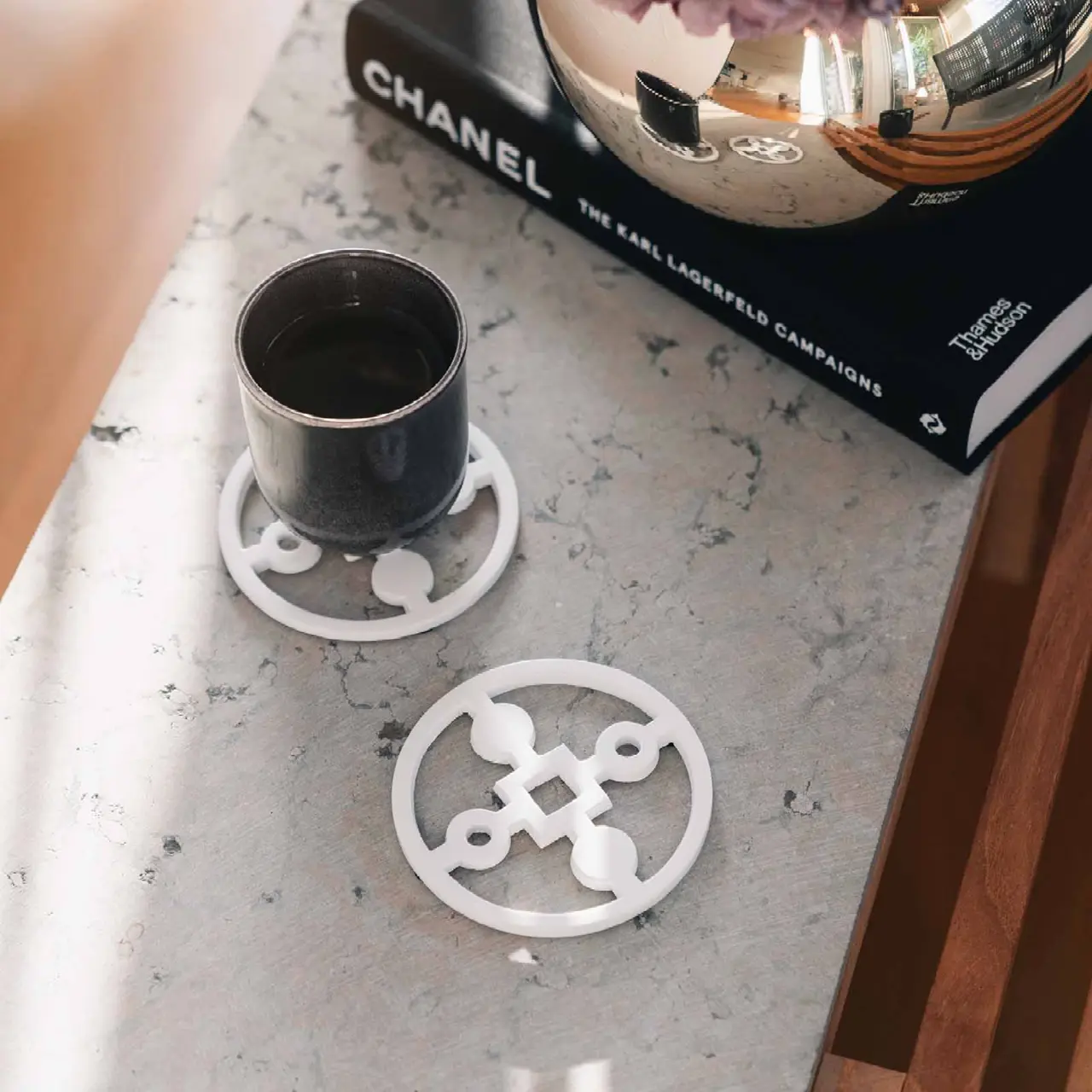 Coasters -  Anima Gemella, White
