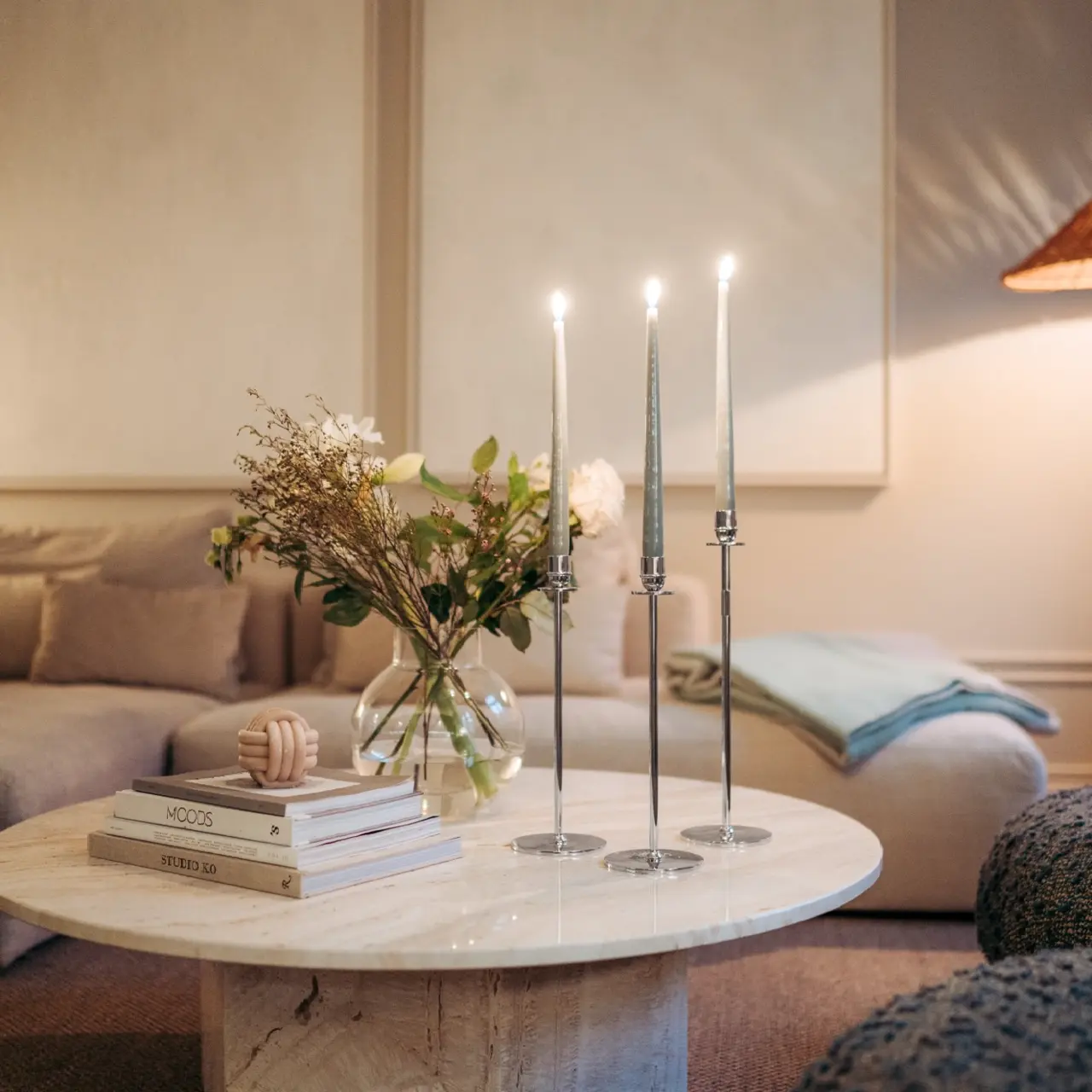 Candlestand, Chiaro di luna - 30cm