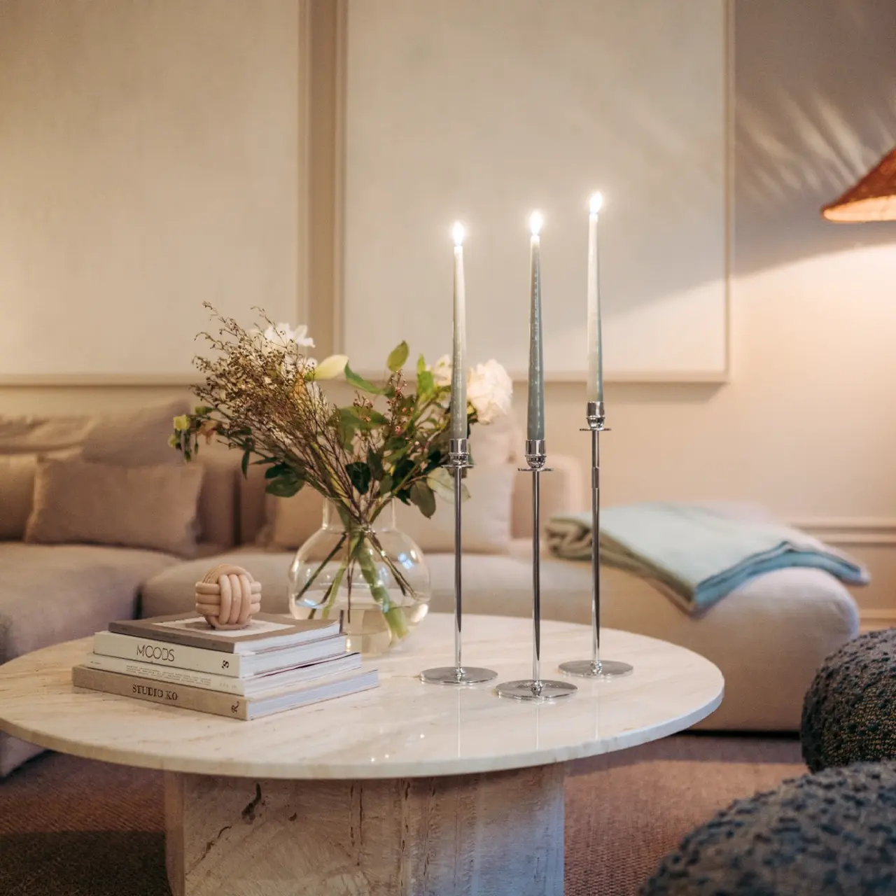 Candlestand, Chiaro di luna - 35cm