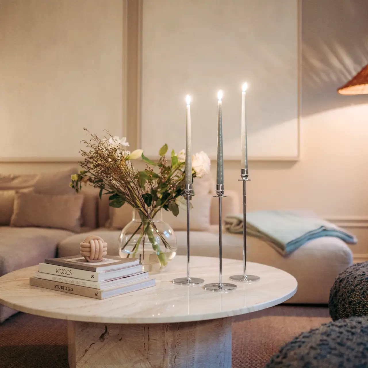 Candlestand, Chiaro di luna - 40cm