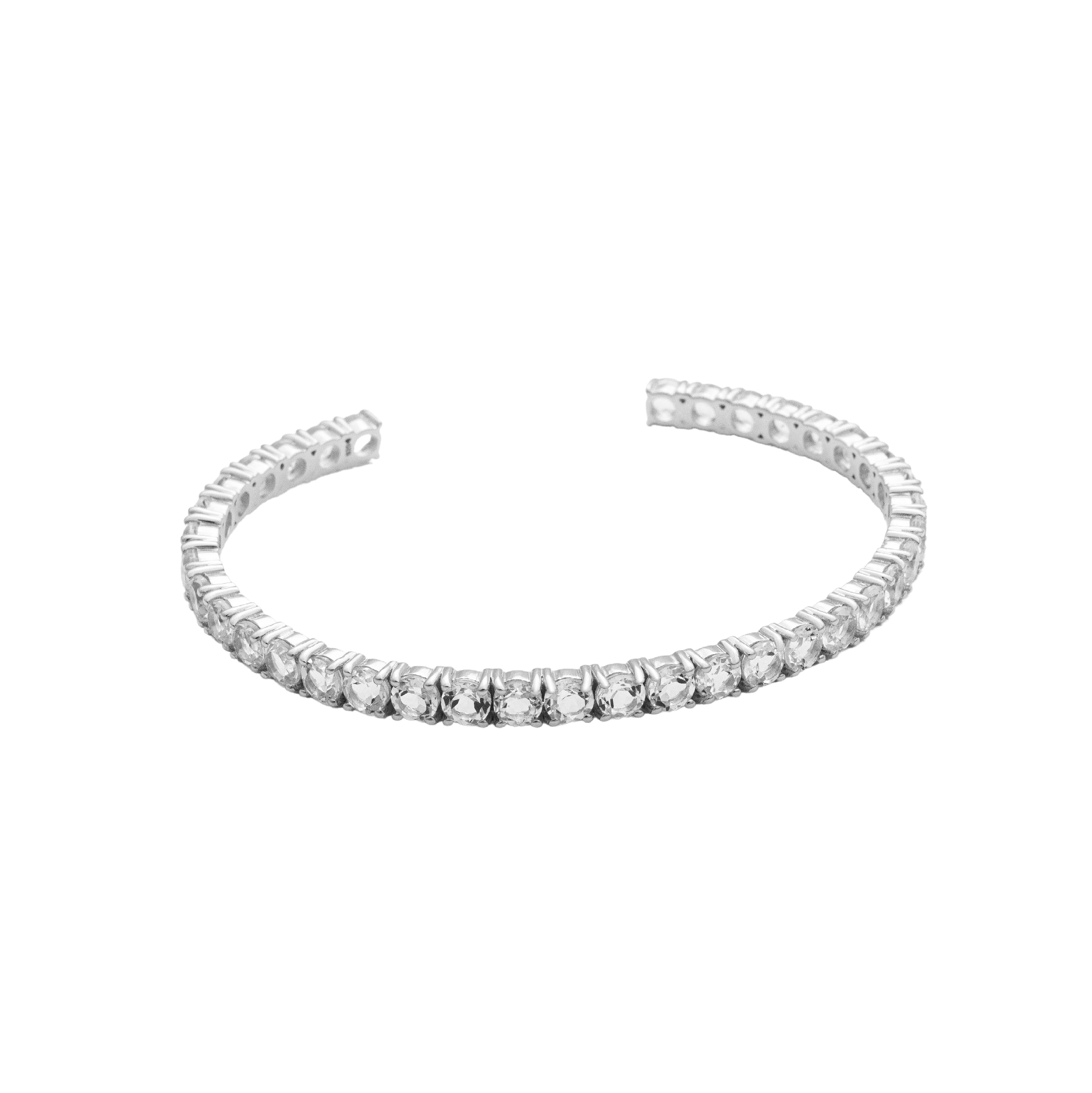 Bangle, La Moda Bianco - Silver