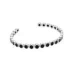 Bangle, La Moda Nero - Silver