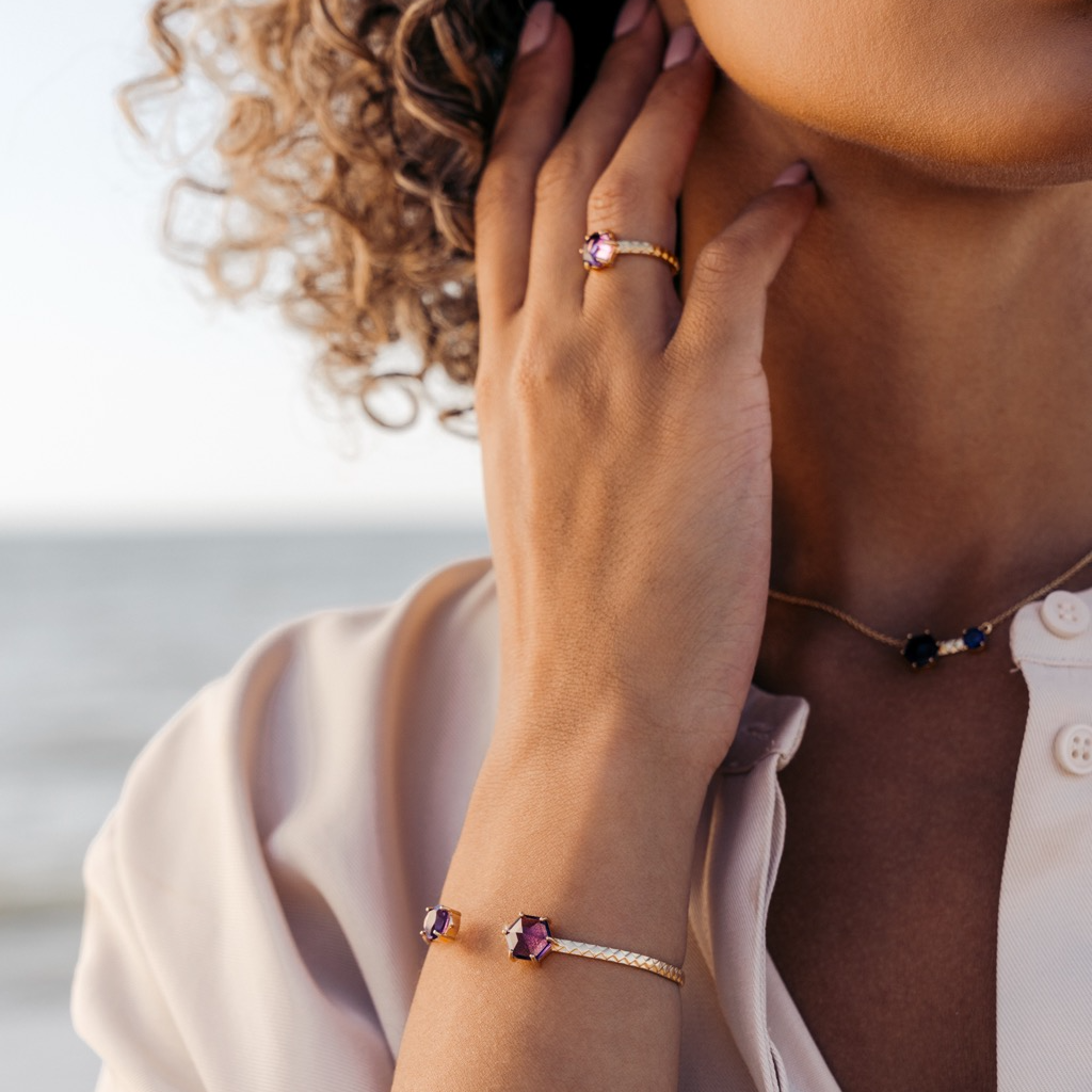 Bangle,  Viola 1 - Gilded