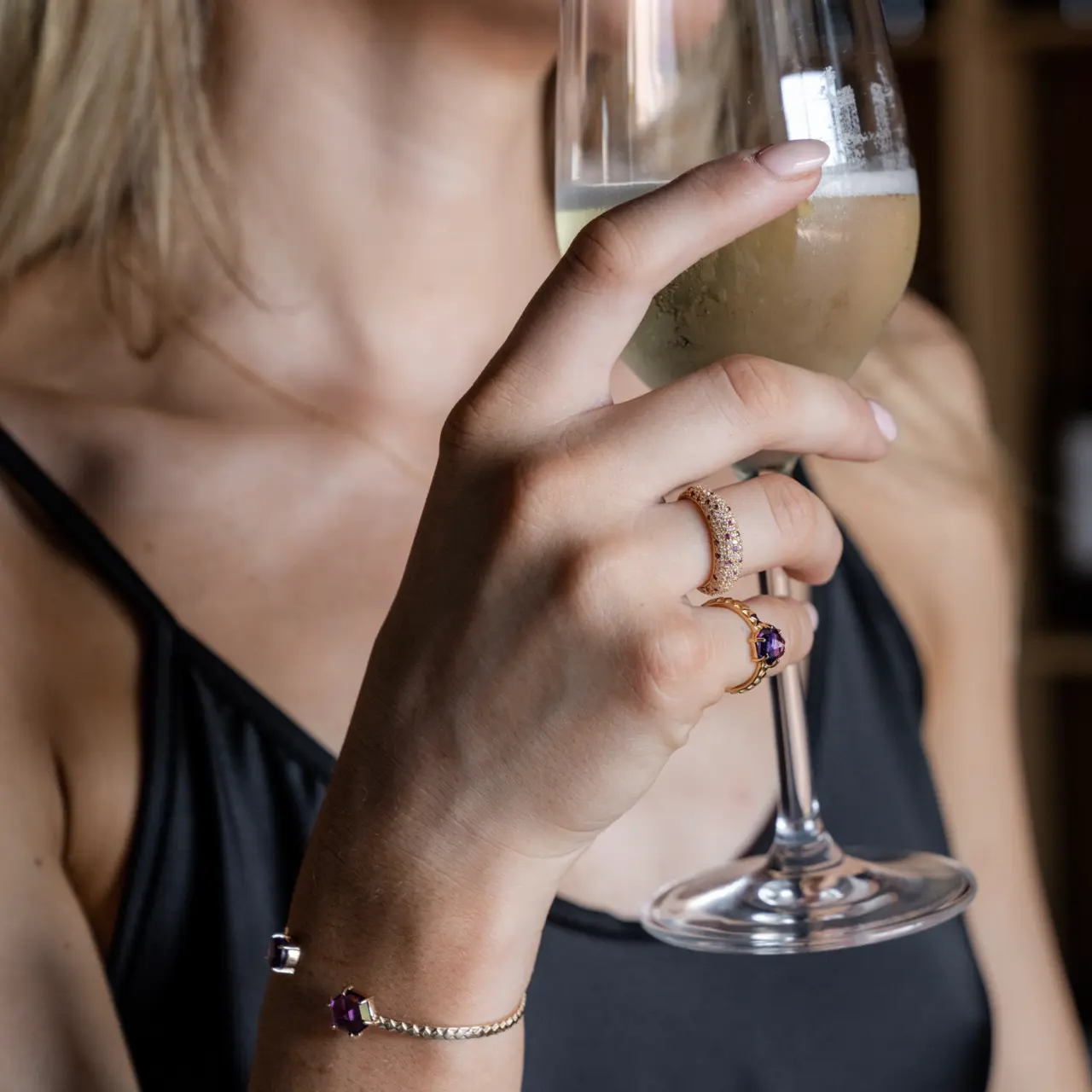 Bangle,  Viola 1 - Gilded