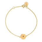 Bracelet, Luna Nero - Gold