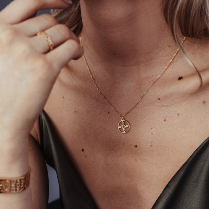 Necklace, Anima Gemella 1 - Gilded