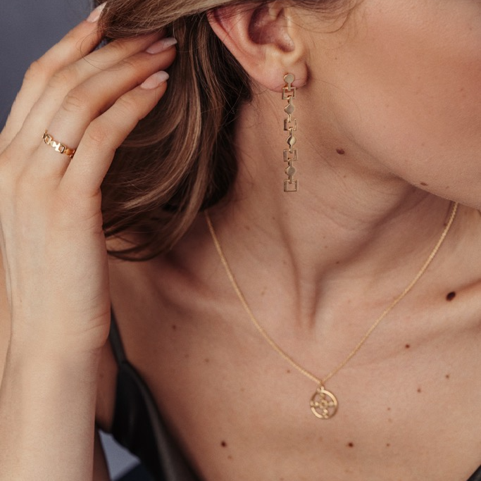 Necklace, Anima Gemella 1 - Gilded