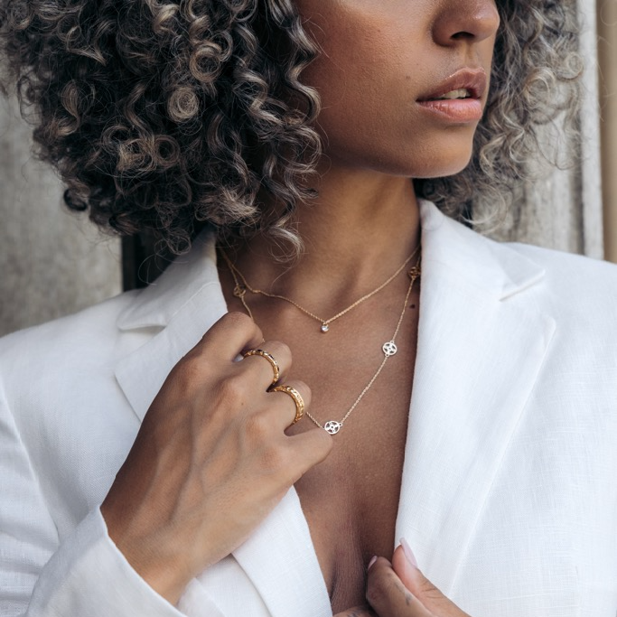 Necklace, Anima Gemella 2 - Gilded