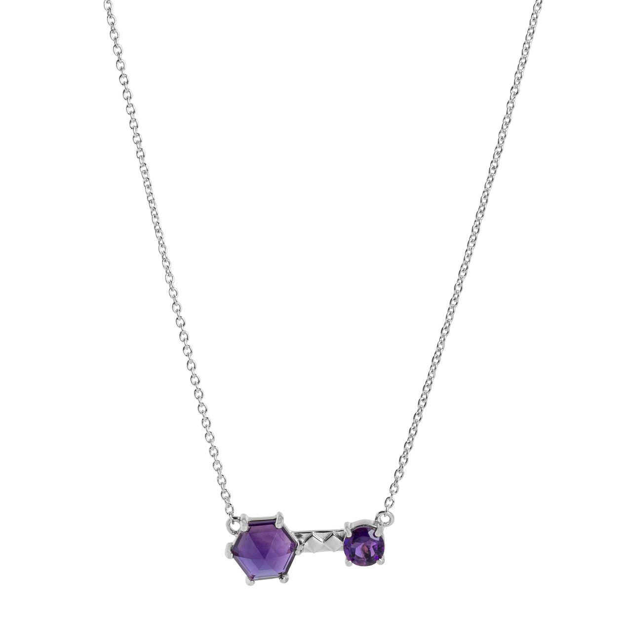 Necklace, Viola - Silver