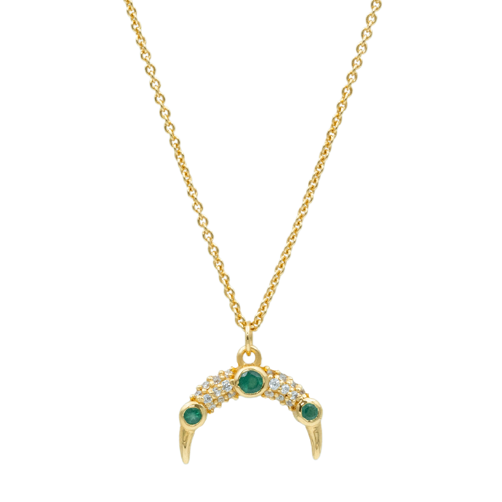 Necklace, Costa Smeralda Verde - Gilded