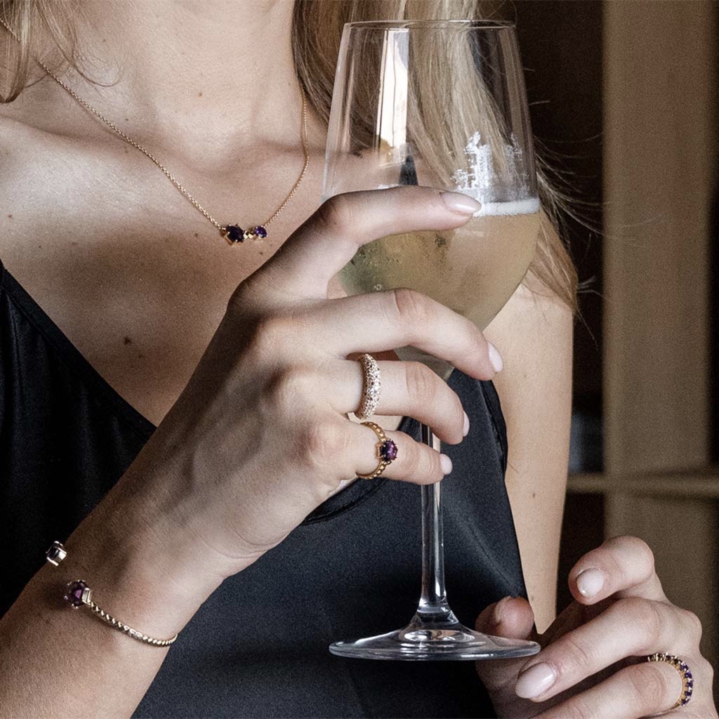 Necklace, Viola - Gilded