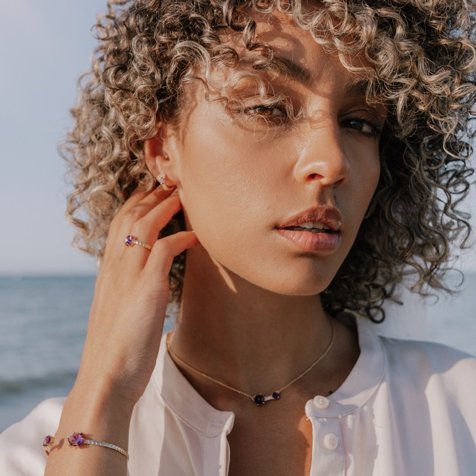 Necklace, Viola - Gilded