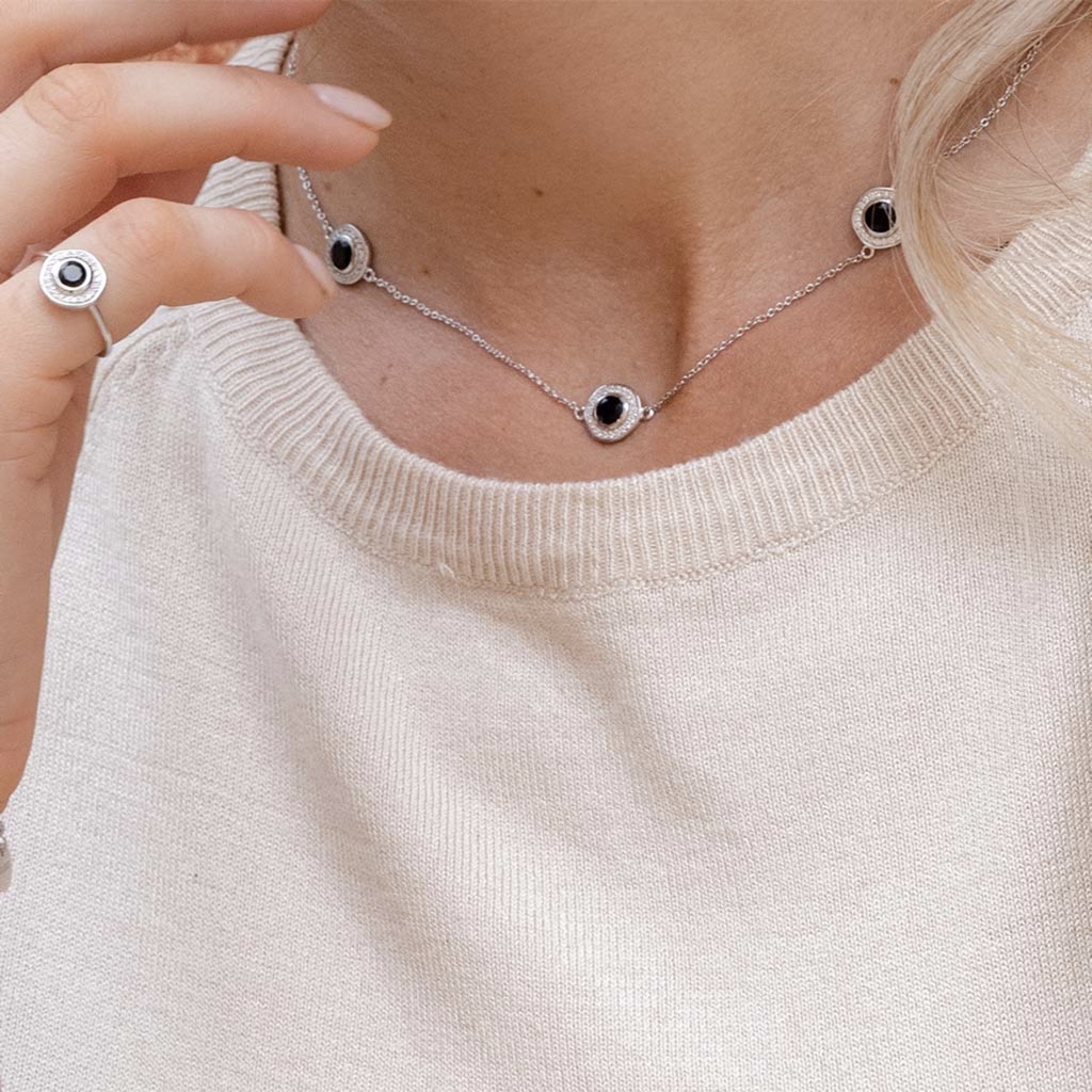 Necklace, Verona 2 - Silver