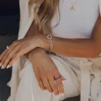 Bracelet, Illuminare Bianco - Gilded