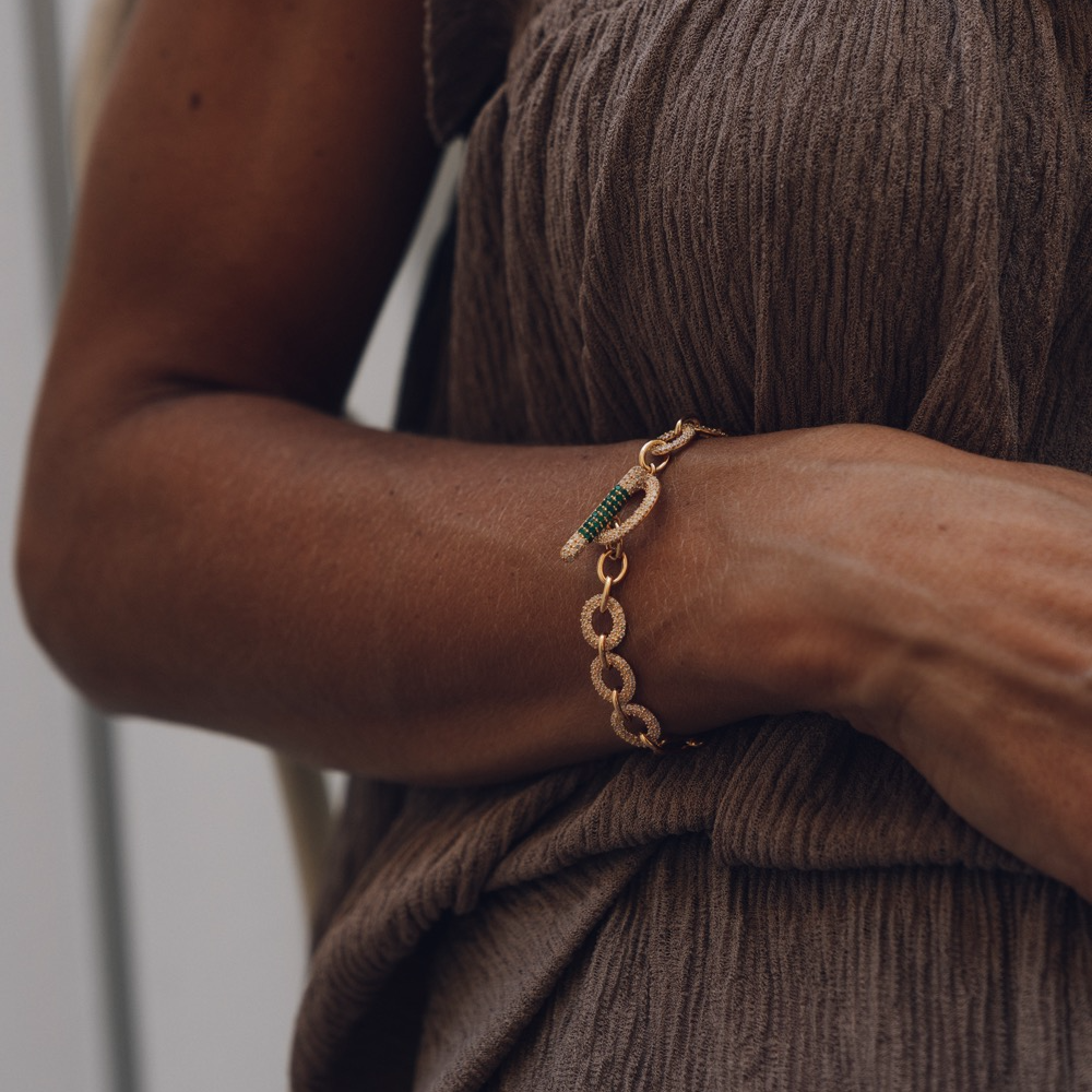 Bracelet, Illuminare Bianco - Gilded