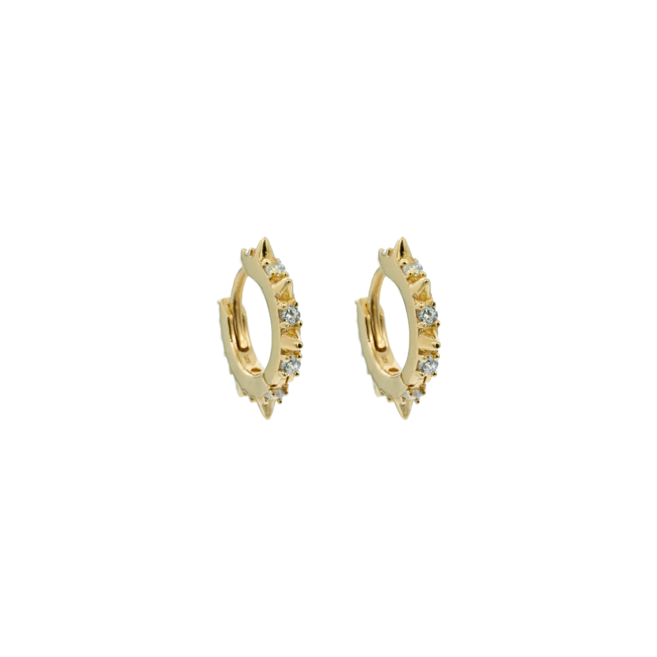 Hoops, Glam 2 Verde - Gilded