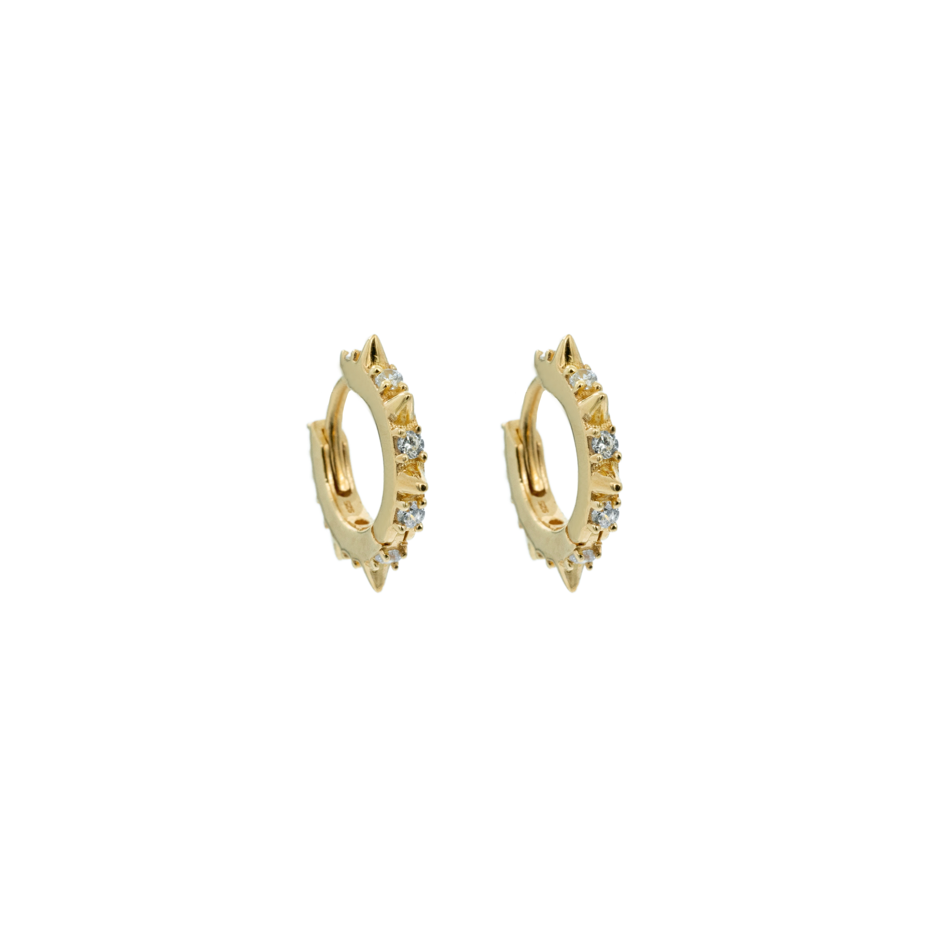 Hoops, Glam 2 Verde - Gilded