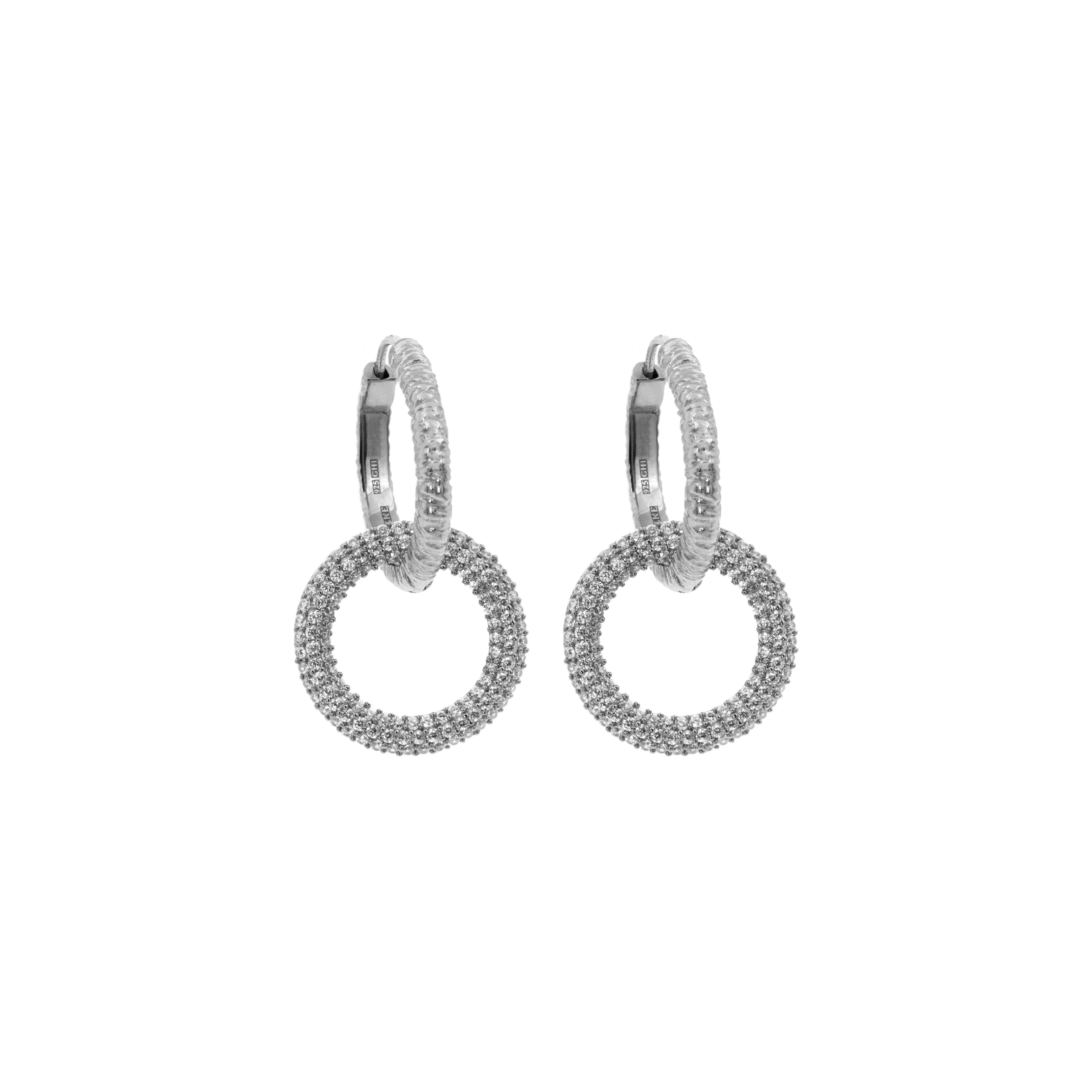 Hoops, Illuminare 4 Bianco - Silver