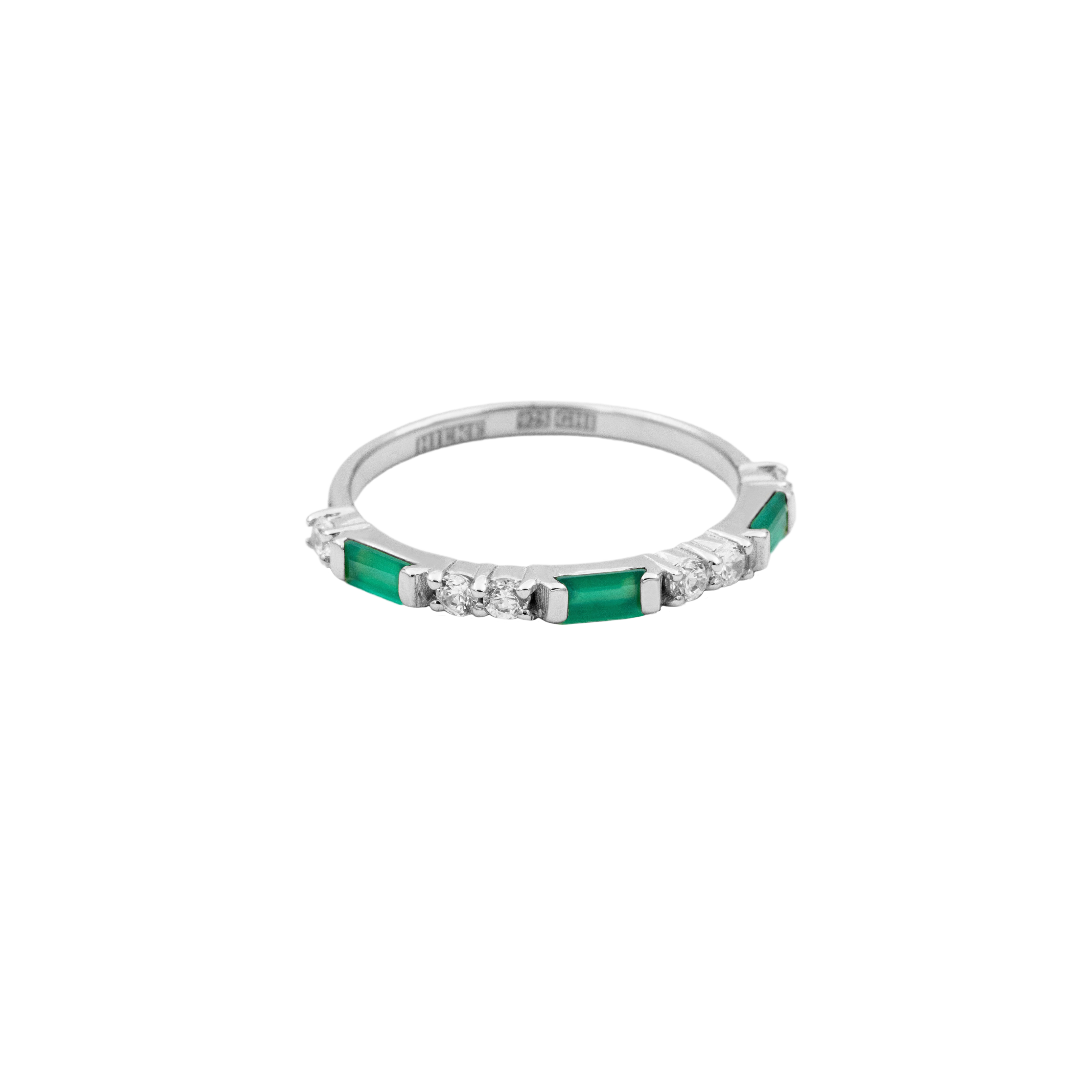 Ring, Illuminare 2 Verde - Silver 6