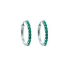 Hoops, Illuminare 2 Verde - Silver