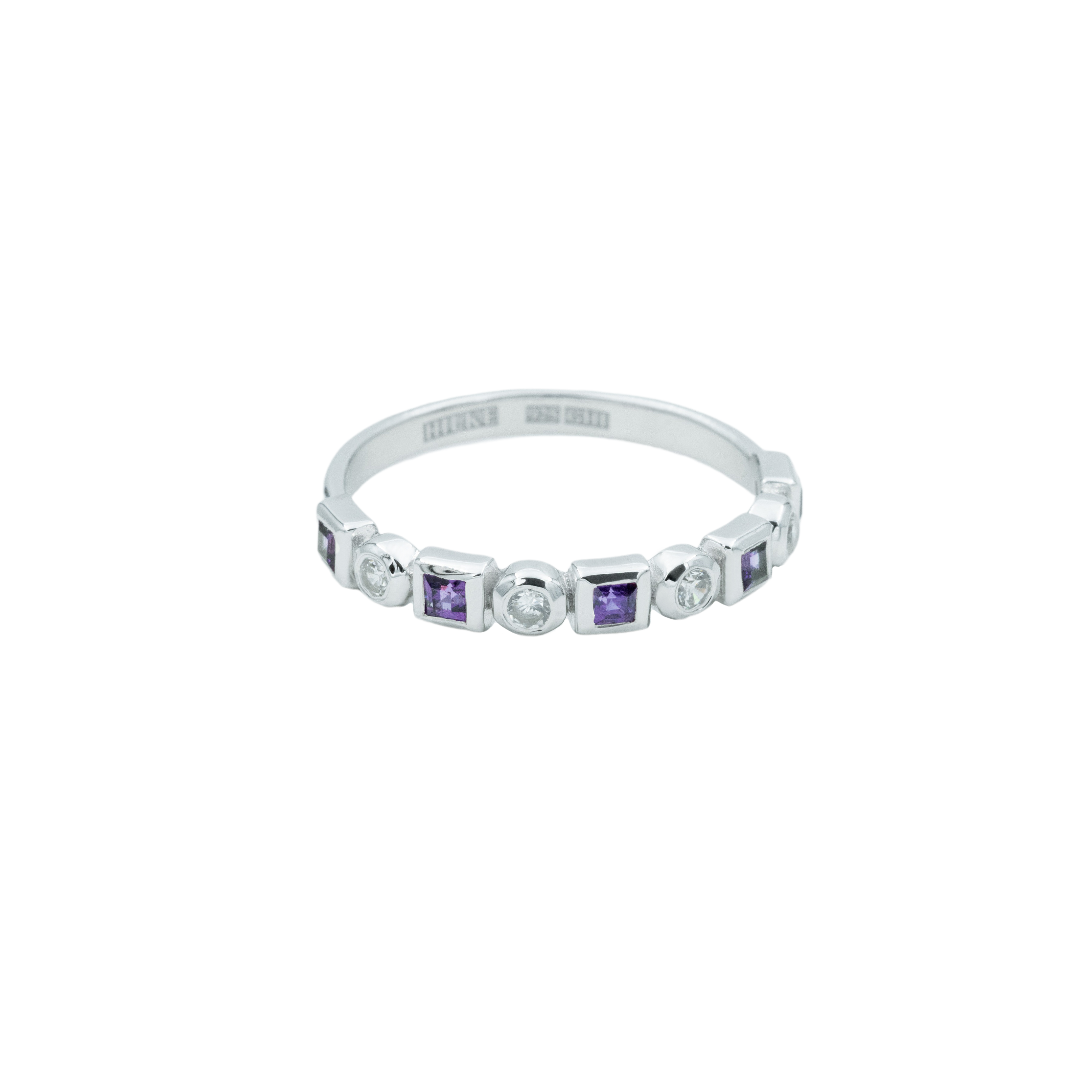 Ring Stelvio Viola, Silver 7