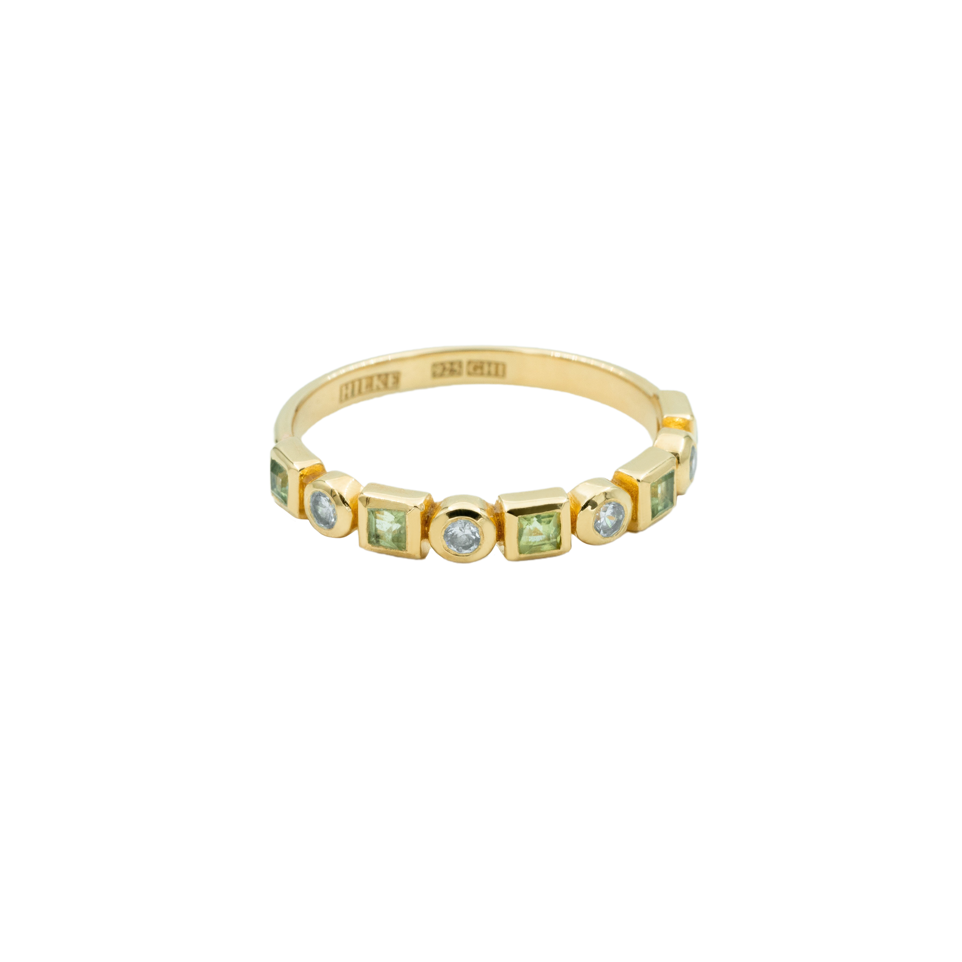 Ring Stelvio Verde Chiaro, Gilded 7