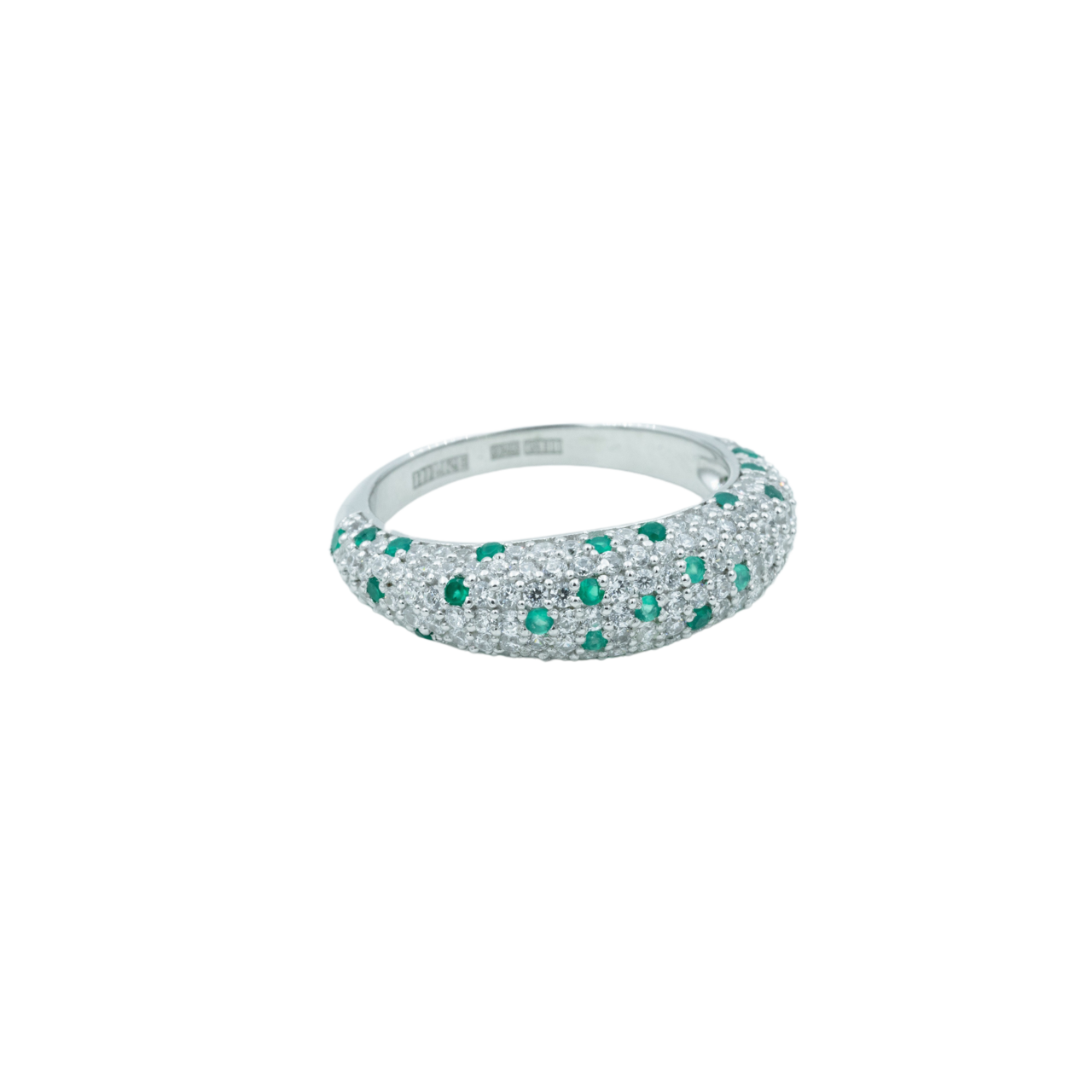 Ring, Illuminare 1 Verde - Silver 6
