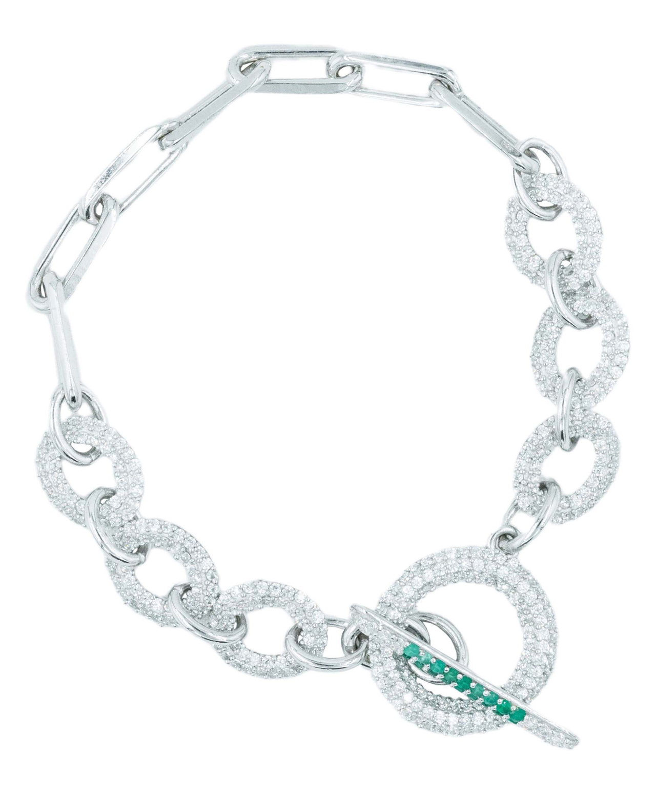 Bracelet, Illuminare Verde - Silver