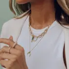 Necklace, Illuminare Bianco - Gilded