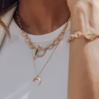 Necklace, Illuminare Bianco - Gilded