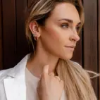 Hoops, Glam 1 Verde - Gilded