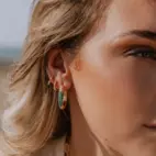 Hoops, Glam 2 Verde - Gilded