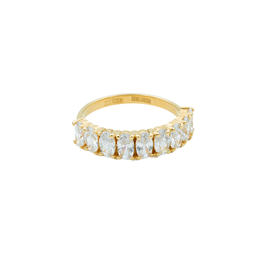 Ring, Glam Bianco - Gold