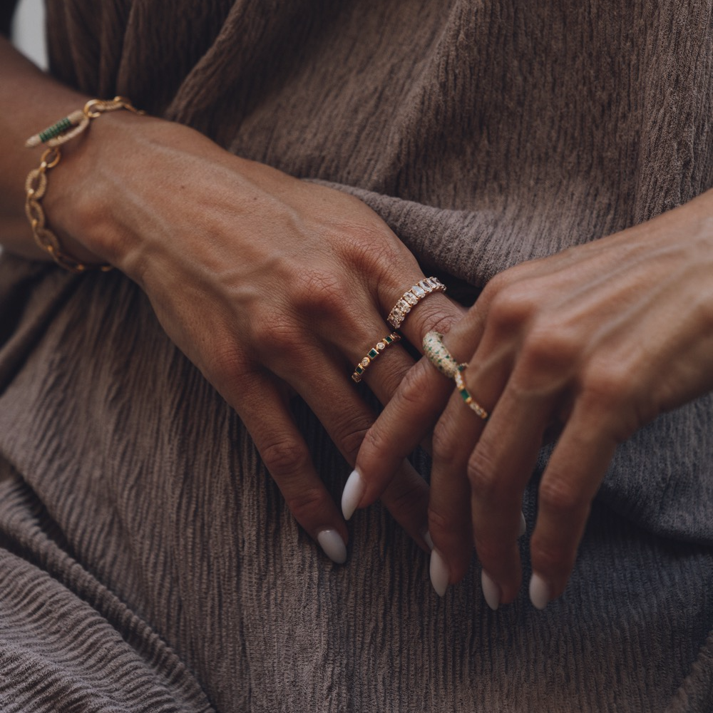 Ring, Glam Bianco - Gilded 7