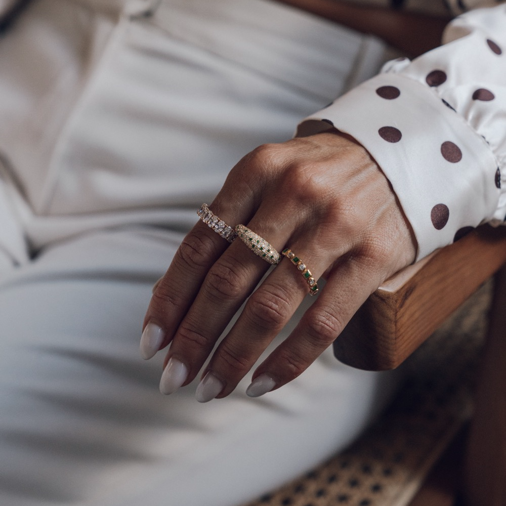 Ring, Glam Bianco - Silver 6