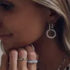 Hoops, Illuminare 4 Bianco - Silver