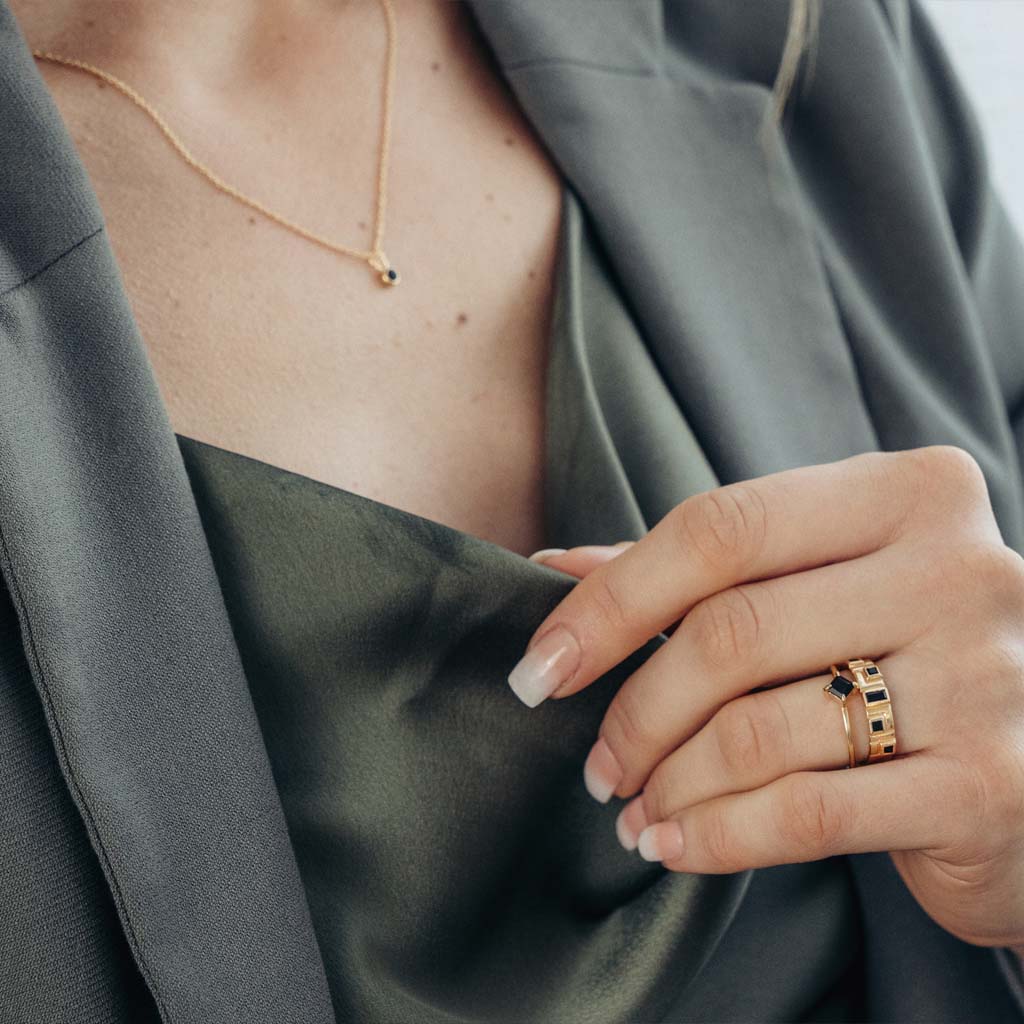 Ring, Milano Nero - Gilded 6