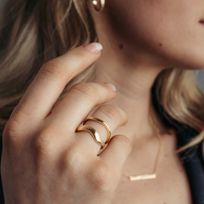 Ring, Lignano 2 - Gilded