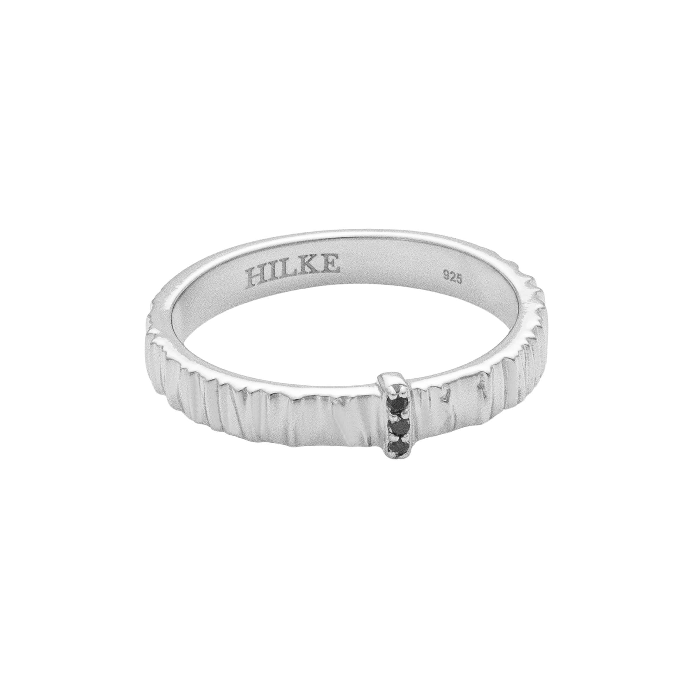 Ring Matera Nero, Silver