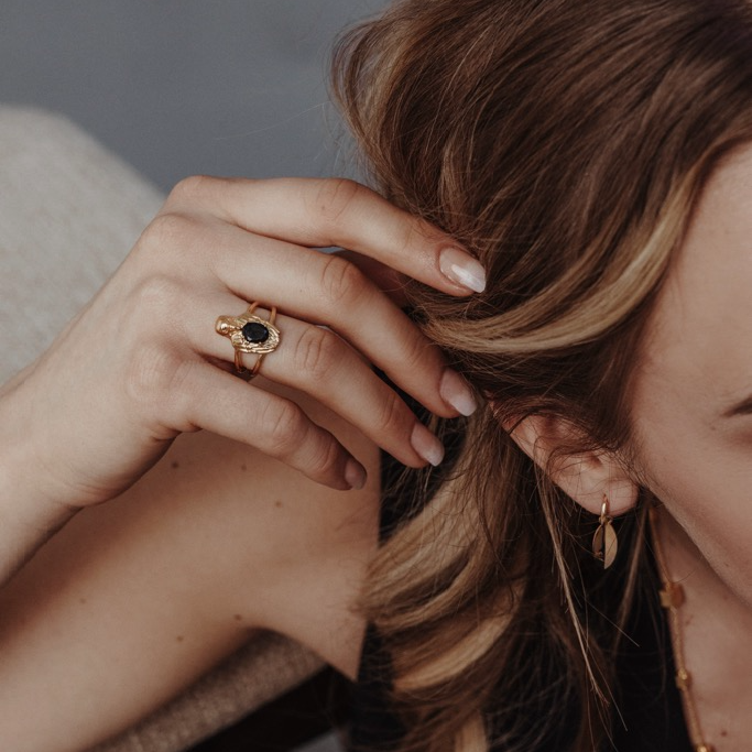 Ring, Aquila Nero - Gilded 6