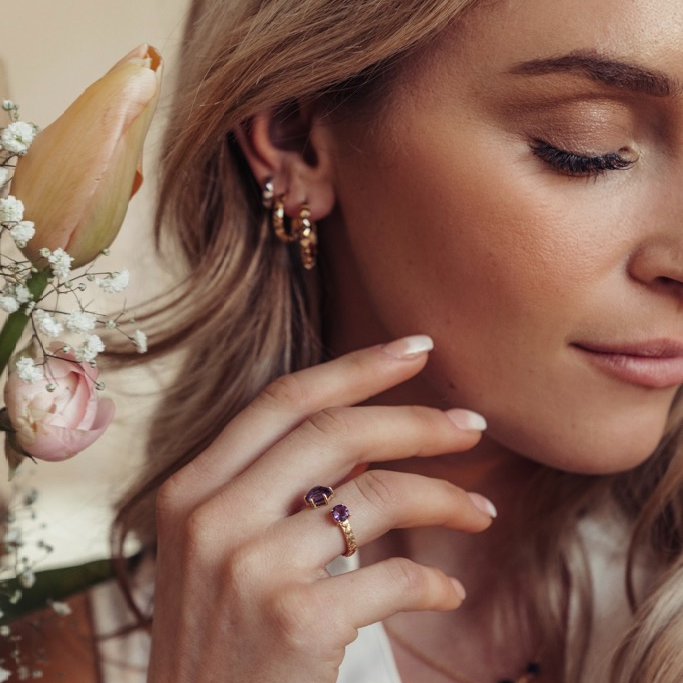 Ring, Viola 2 - Gilded 6