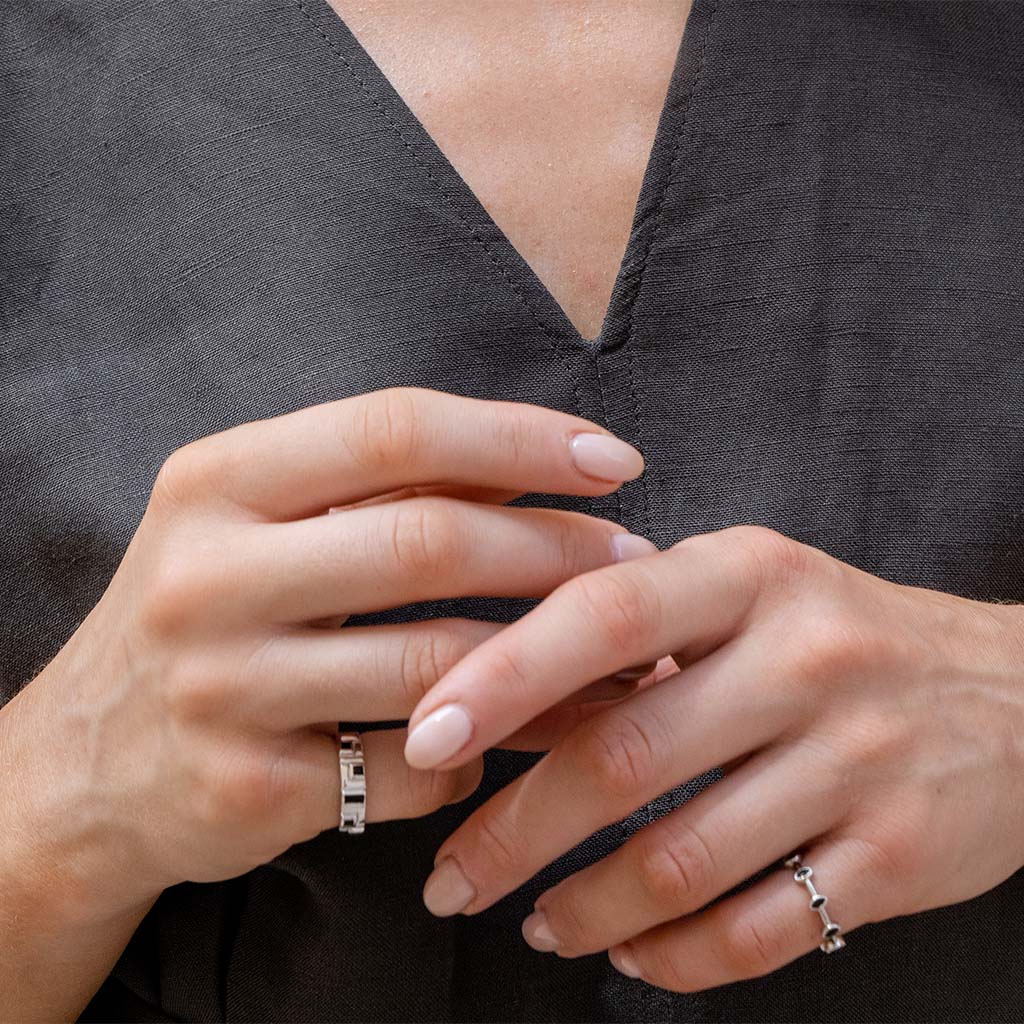 Ring, Tuti Nero - Silver 8