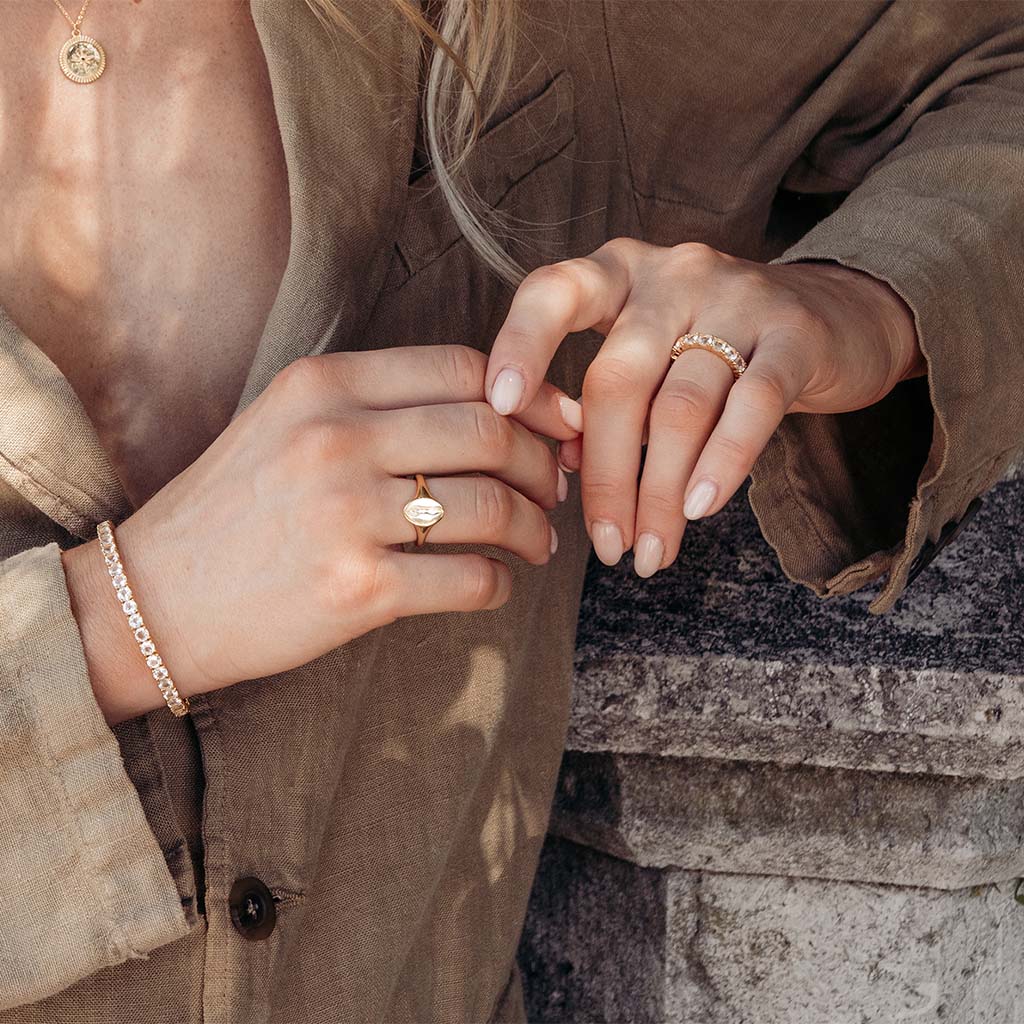 Ring, La Moda Bianco - Gold 8
