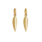 Earrings, Foglia - Gilded