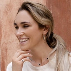 Earrings, Foglia - Silver