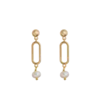 Earrings, Gemma - Gilded