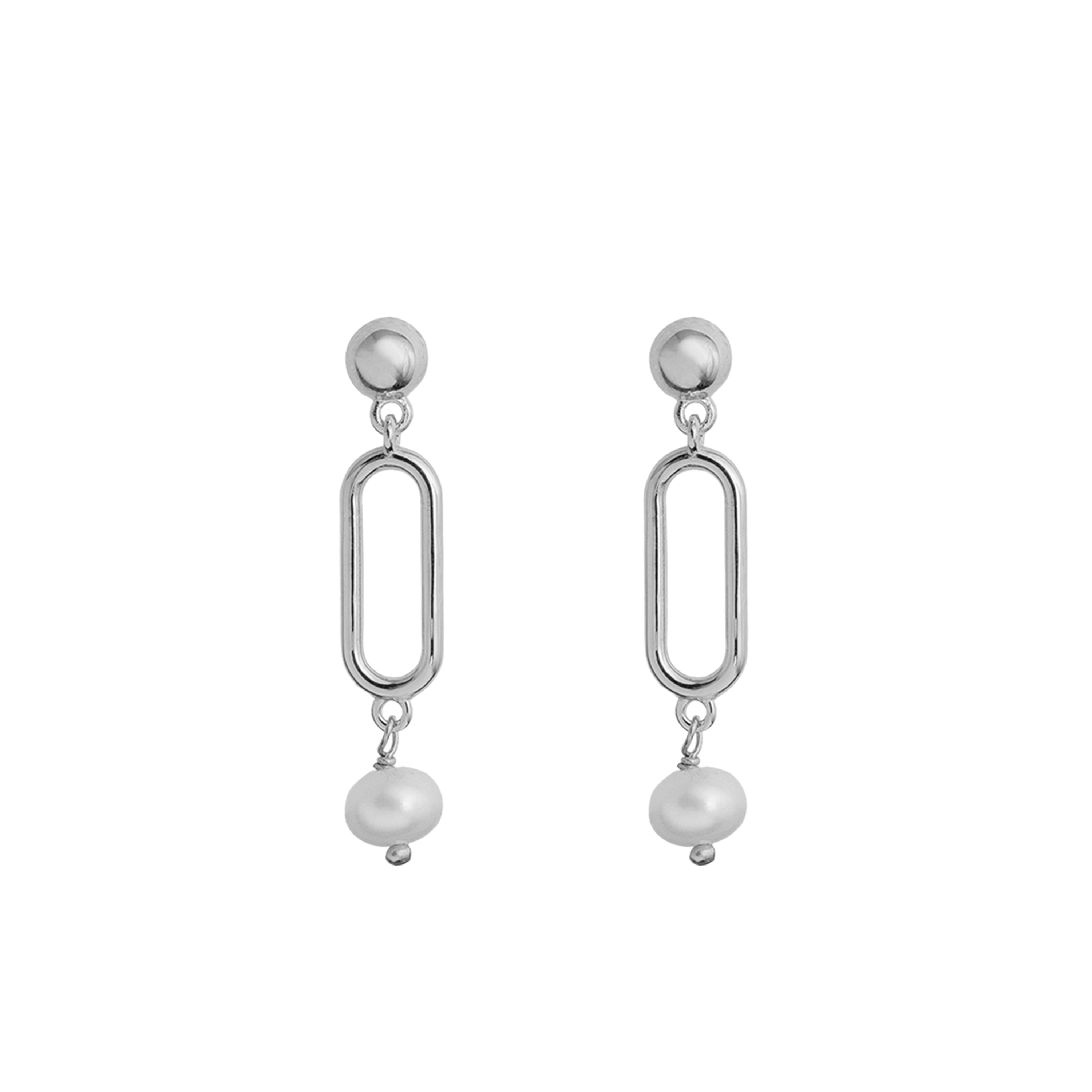 Earrings, Gemma - Silver