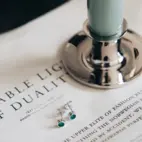 Earrings, La Moda Verde - Silver